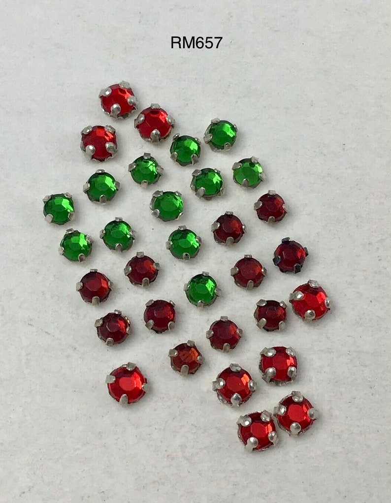 Vintage Rose Montees Assorted Sizes and Colors Etsy