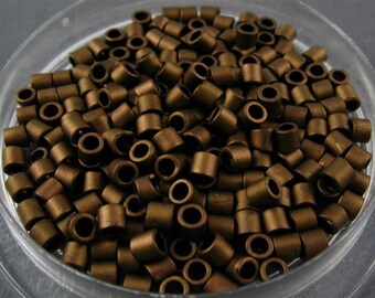 TOHO 3.3mm Cylinder  Beads -  Matte Brown