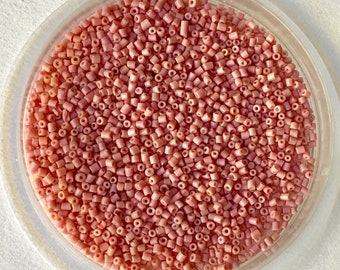 Vintage Italian Micro Seed Beads - Pink Cylinders