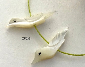 Vintage Zuni Fetish - 2 Shell Birds