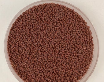 Vintage Italian Micro Seed Beads - Tiny Brown