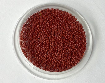 Vintage Italian Micro Seed Beads - Brick Red