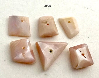 Vintage Zuni Shards - 6 Shell Pieces