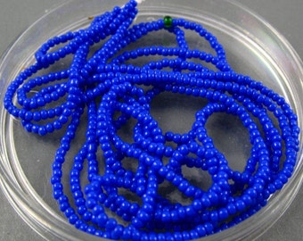 Vintage Czech Glass Micro Seed Beads - Cobalt Blue