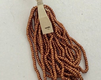 RARE - Antique Metal Round Micro Beads 4 - Copper