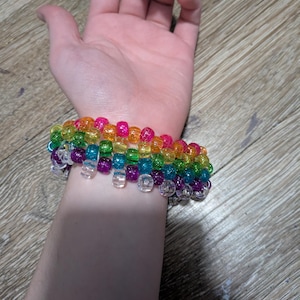 Rainbow Kandi cuff