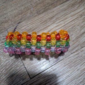 Rainbow Kandi cuff