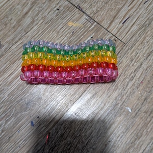 Rainbow Kandi cuff