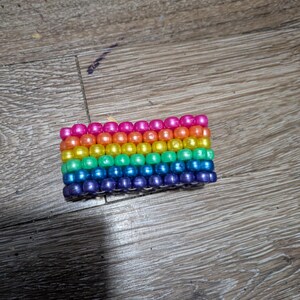 Rainbow Kandi cuff