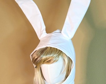 Chapéu Cosplay Bunny Hood Fionna Inspirado em Hora de Aventura Tamanho Grande