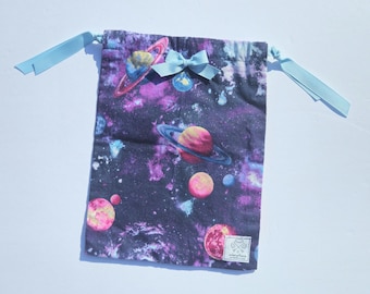 Sacola de cordão encantada de Salem: Tarô da Galáxia, Dados, Travessuras ou Gostosuras