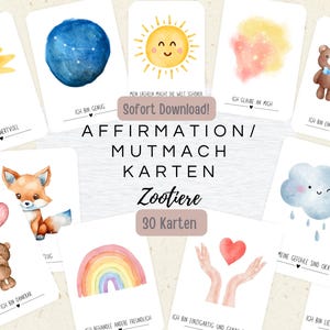 30 children&#39;s affirmation cards | encouraging cards | birthday | encouragement | self-love | gift | ritual | mindfulness cards | feeling cards