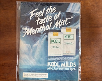 kool cigarettes pack 1978 - Kool Milds Cigarette Ad