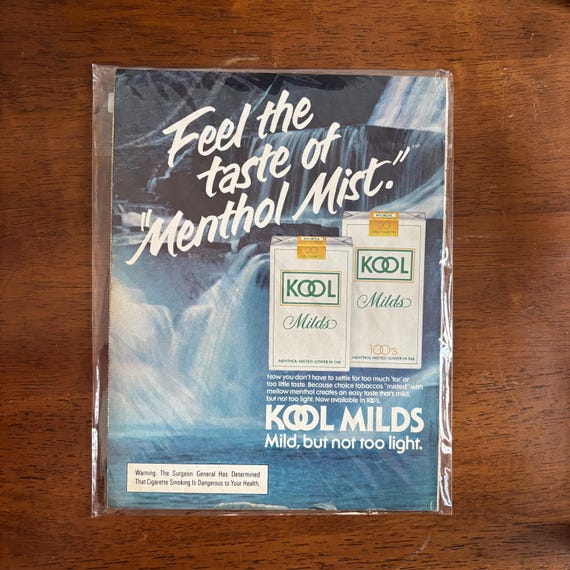 classic mild cigarette 1978 - Kool Milds Cigarette Ad - Original Vintage Collectible