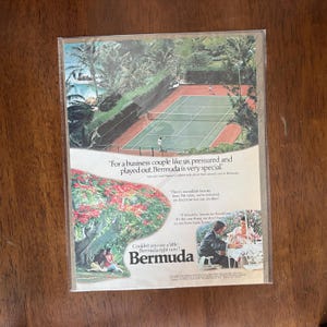 1982 - Bermuda Tourism Ad - Original Vintage Collectible