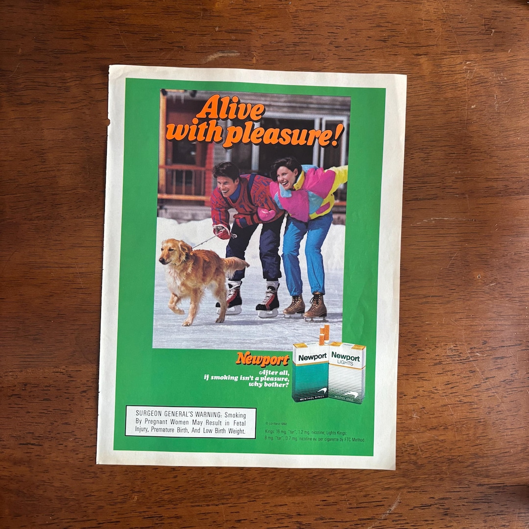 animal cigarette ad The History of Cartoon Advertising | Mascot Snapshot 1992 - Newport Cigarette Ad
