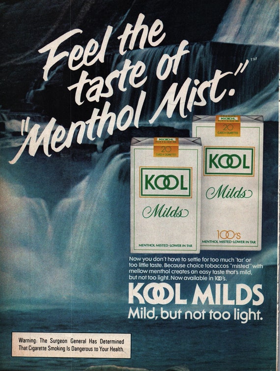 kool.com cigarettes 1978 - Kool Milds Cigarette Ad