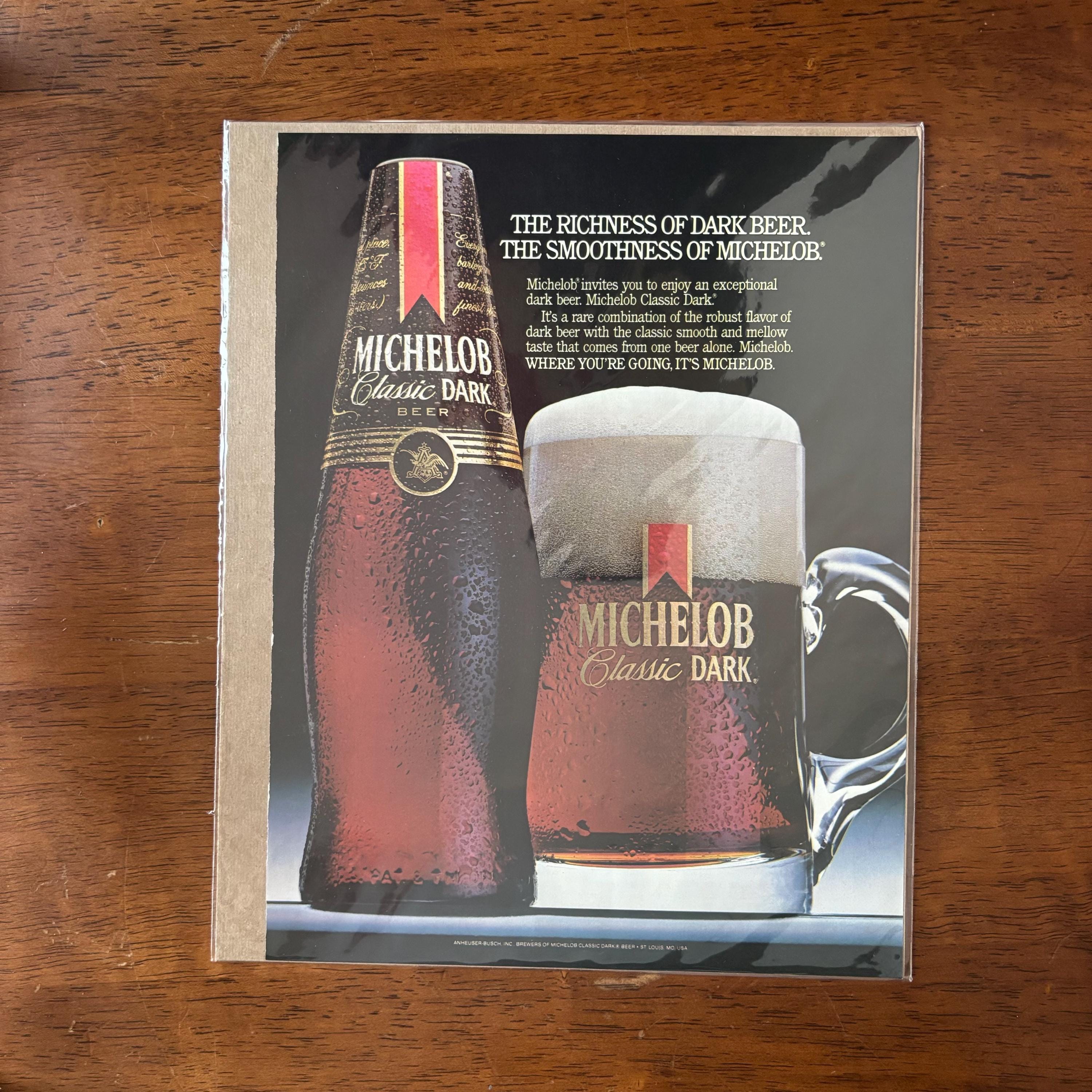 1986 - Michelob Dark Beer Ad - Original Vintage Collectible - Etsy