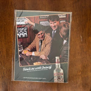 1986 - Anuncio de vodka Smirnoff - Coleccionable vintage original
