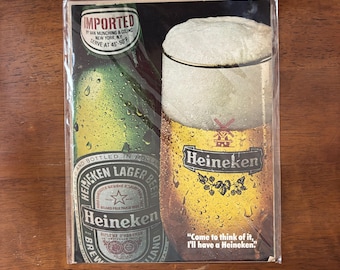 1982 - Heineken-bieradvertentie - Origineel vintage verzamelobject