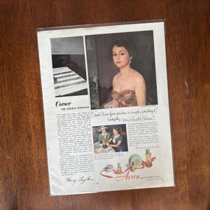 1951 - Avon Beauty Ad - Original Vintage Collectible