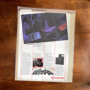 1981 - Cosina Camera Ad - Original Vintage Collectible