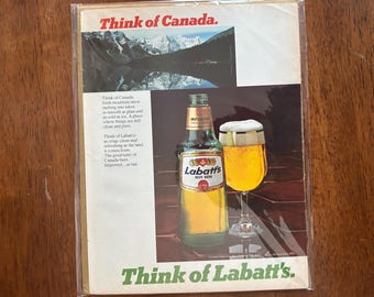 1979 - Advertentie Labatts Beer Canada - origineel vintage verzamelobject