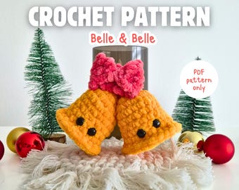 Crochet Christmas Bells Amigurumi  |  Beginner Friendly Crochet Pattern (PDF Download)