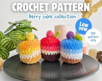 Berry Cake Amigurumi | Beginner Friendly Crochet Pattern (PDF Download)