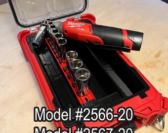 Milwaukee M12 Fuel Ratchet Packout Insert - Semi-Hollow | Fits Both 3/8" & 1/4"