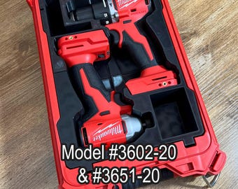 Milwaukee M18 Compact Set (Models 3602-20 & 3651-20) | Packout Insert