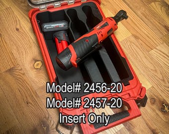 Milwaukee M12 Fuel Ratchet Packout Insert - Dual Storage | Fits Both 3/8" & 1/4"