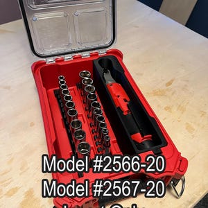 Milwaukee M12 Fuel Ratchet Packout Insert - Slim | Fits Both 3/8&quot; & 1/4&quot;