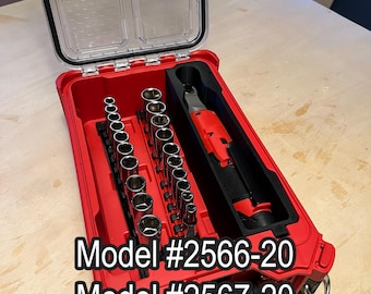 Milwaukee M12 Fuel Ratchet Packout Insert - Slim | Fits Both 3/8" & 1/4"