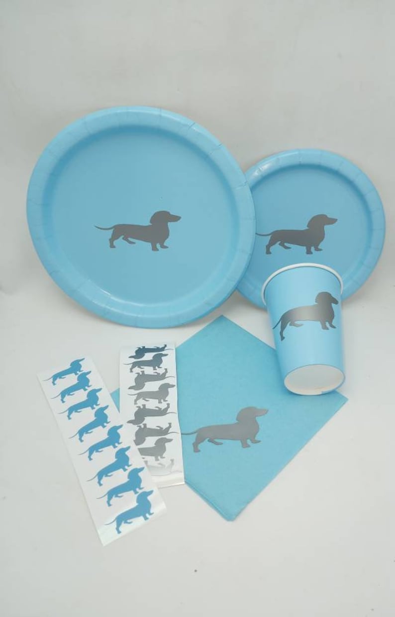 dachshund paper plates