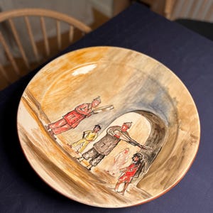 Moroccan handmade ceramic plate