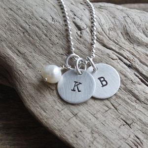 personalized jewelry, sterling initial charm necklace, gift for mom, personalized necklace, mom necklace, kids initials, best friend jewelry
