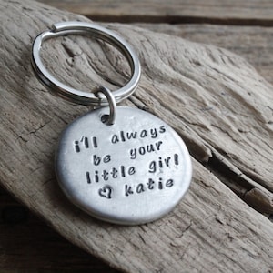 llavero personalizado, regalo del padre de la novia, regalo para papá, regalo de la hija, llavero rústico, regalo de bodas, favor de boda personalizado