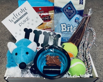 New Puppy Gift Box | New Dog Owner Gift | Welcome Home New Dog Adoption Gift | New Dog Mom Parents | Puppy Care Package | Training New Puppy