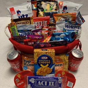 College Survival Kit | Student Snack Box | College Care Package | Gift For Him, For Her | Gifts For College | American Snacks | Finals Exams
