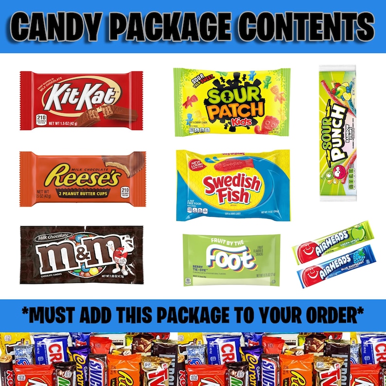 College Survival Kit | Student Snack Box | College Care Package | Gift For Him, For Her | Gifts For College | American Snacks | Finals Exams Bild 5