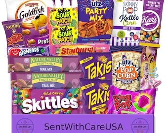 Purple Gift Box Purple Snacks | Purple Snack Box & Snack Care Package | Purple Gift Box Gift Basket Purple Color Party Favor Gifts for Women