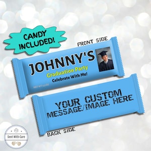 Custom Candy Wrappers - Personalized Candy Bar & Chocolate Bar | American Candy Wrappers Template Kids Birthday, Graduation, Retirement Gift