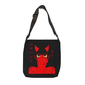 Sac fourre-tout réglable anime démon fille, sac à main japonais kawaii, joli sac messager de style harajuku, sac à main gothique, amateur d&#39;anime