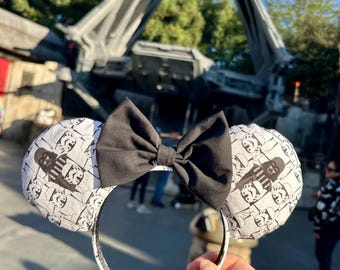 Handmade Star Wars Mickey Ears – Stormtrooper, Darth Vader, Grogu & More Disney Parks Headbands