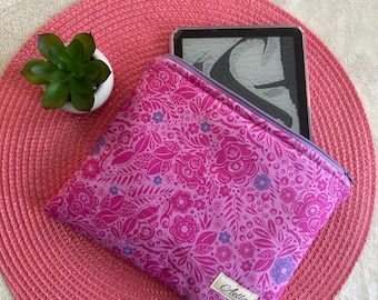 Funda acolchada para Kindle Paperwhite: funda floral para lector electrónico