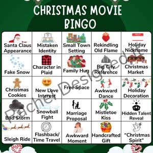 Christmas Movie Bingo Cards