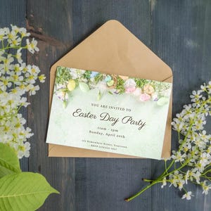 Easter Party Invite | Personalized Party Invitation Template ...