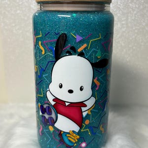Cartoon 16oz Glitter Globe Tumbler