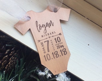 Baby's First Mother's Day Ornament | Baby Stats Ornament | Personalized Baby Gift | Holiday Decor | Unique Gift | Baby Ornament